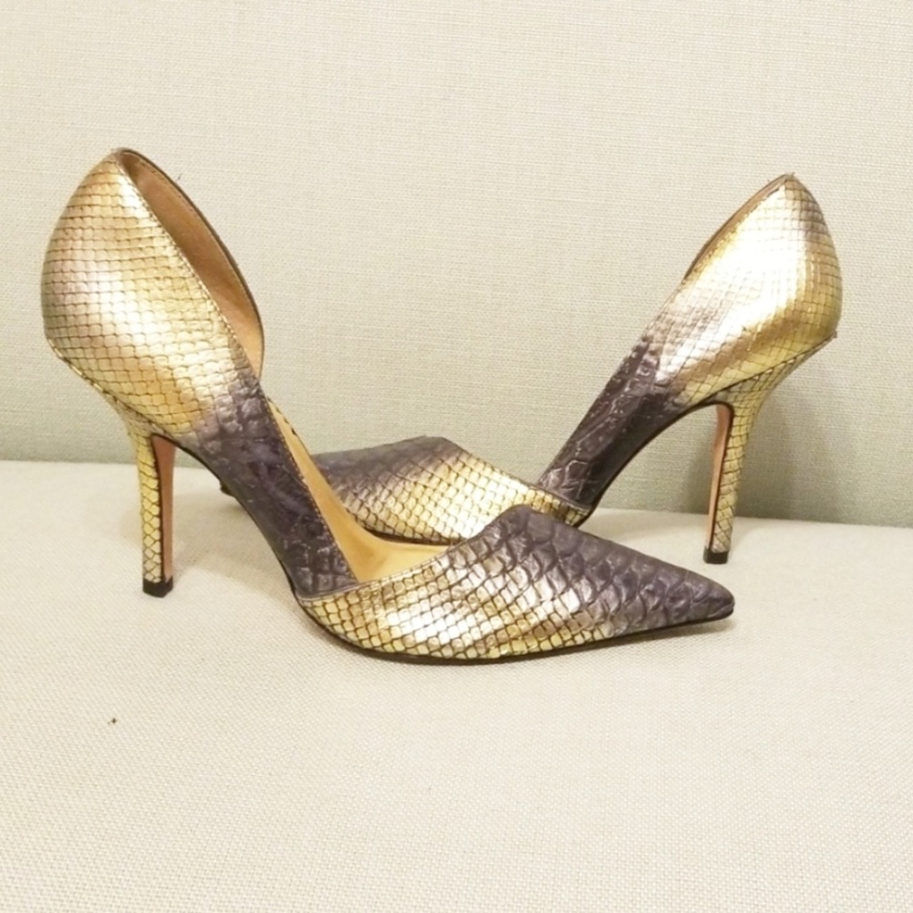 Report Signiture gold & silver ombre heels